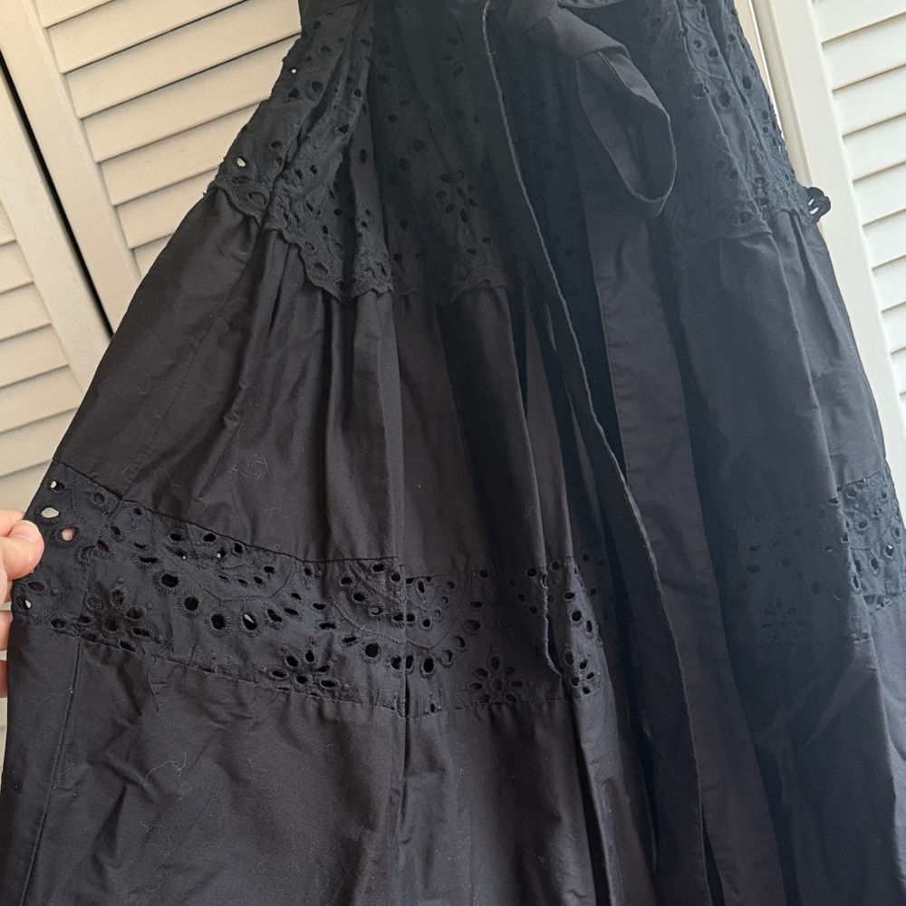 Vineyard Vines Black Midi Dress with Belt - Picture 5 of 5